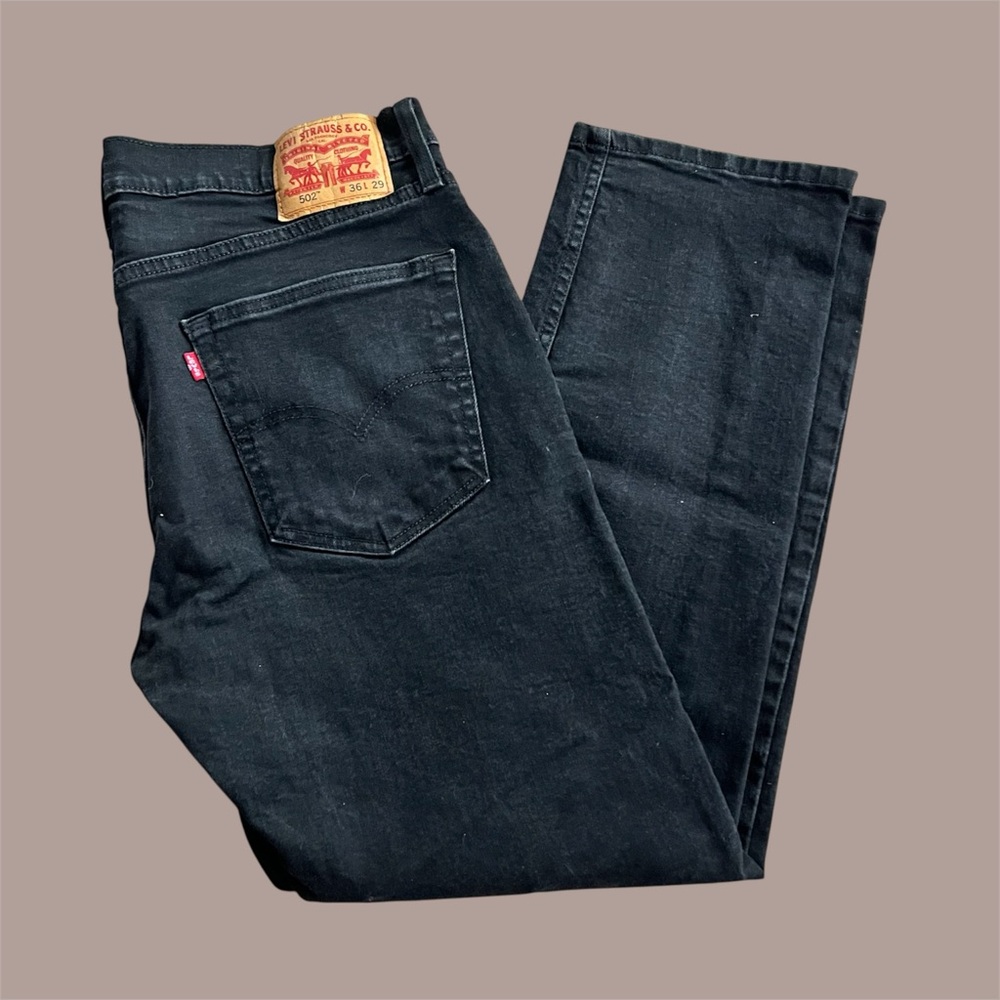 Levi's Men's Black Straight Jeans